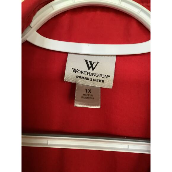 Worthington Women Stretch Blouse Size 1X - Picture 2 of 3